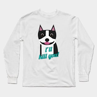 Harmless Boston Terrier Long Sleeve T-Shirt